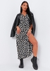 Milli Black Floral Print Midaxi Dress