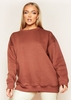 Mona Chocolate Oversized Sweatshirt