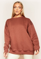 Mona Chocolate Oversized Sweatshirt