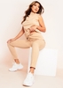 Nala Beige Seam Detail Trousers