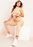 Nala Beige Seam Detail Trousers