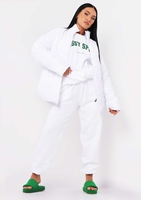 Nalia White Oversized Puffa Coat