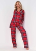 Nancy Super Soft Red Tartan Christmas Pyjama Set