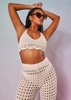 Nelly Ivory Crochet Halter Neck Top