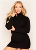 Nikita Black Roll Neck Knitted Mini Dress