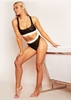 Nylah Black Missy Empire Embroidered Mesh Tape Brief Knicker