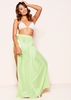 Ola Neon Green Mesh Tie Wrap Swim Skirt