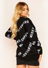 Palacida Black Missy Empire Slogan Knitted Jumper