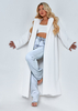 Paloma Cream Long Faux Fur Coat