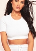 Payton Cream Soft Towelling Cap Sleeve Crop Top