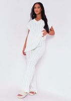 Rhiannon Cream Knitted Vest And Trouser Co-Ord