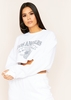 Rita White Los Angeles Slogan Graphic Oversized Sweatshirt