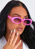 Rizzo Pink Oval Sunglasses