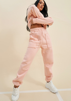 Romy Peach Pocket Front Oversized Joggers