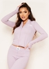 Sadie Mauve Missy Sports Zip Up Gym Jacket