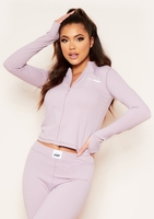 Sadie Mauve Missy Sports Zip Up Gym Jacket