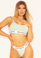 Saniya Sage Missy Empire Tape Cami Crop Lounge Bralet