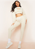 Sara Beige 3 Piece Jogger Loungewear Set