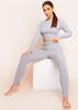 Sarah Grey Brushed Ribbed Legging