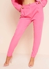 Serin Pink Plain Cigarette Trousers