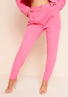 Serin Pink Plain Cigarette Trousers