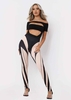 Shae Black Contour Printed High Waisted Leggings