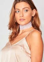 Sofia White Sheer Thick Choker