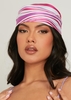 Summar Pink Swirl Print Head Scarf