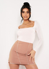 Tara Nude Slinky Square Neck Bodysuit