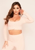 Tavia Peach Popper Ribbed Crop Top