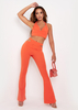 Tiffany Orange Flared Thong Back Trousers