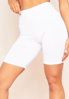 Tilly White Basic Cycle Shorts