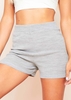 True Grey High Waisted Ribbed Knitted Casual Shorts