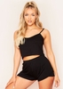 Vanessa Black Shorts And Top PJ Set