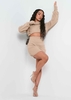 Zara Beige Knitted Mini Skirt Co-ord