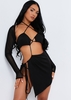 Zelda Black Cut Out Bolero Dress