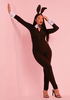 Zora Black Disco Zip Front Jumpsuit