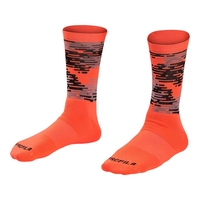 2019 Bontrager Race LTD Crew Cycling Sock in Orange