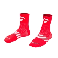 2019 Bontrager Velocis 2.5 Inch Cycling Sock in Red