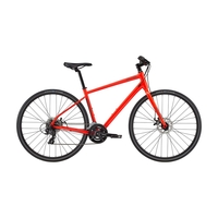 2020 Cannondale Quick Disc 5 Hybrid Bike in Red
