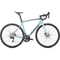 2021 Specialized Roubaix Sport Road Bike in Gloss Ice Blue and Carbon