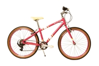 Raleigh Pop 24 inch Wheel Kids Bike Cherry