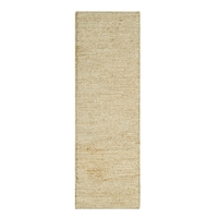 Beige Jute Runner Rug -66x200cm - Soumak