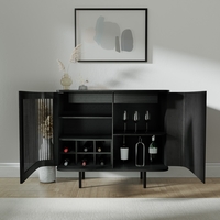 Black Oak Drinks Cabinet - Jarel