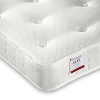 Clay Firm Orthopaedic Open Coil Spring Mattress - Double