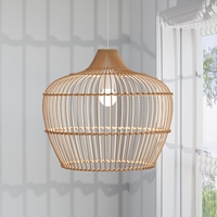 Large Rattan Pendant Light - 52 x 40m - Memphis