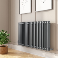 Nambi Anthracite 2 Column Horizontal Radiator - 600 x 1008mm