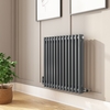 Nambi Anthracite 2 Column Horizontal Radiator - 600 x 603mm