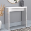 Narrow White High Gloss Console Table - Tiffany