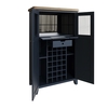 Navy & Oak Drinks Cabinet - Pegasus